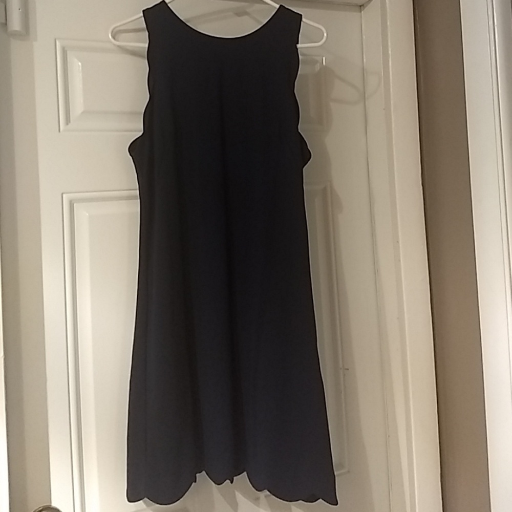 Vince Camuto Navy Sheath Dress Size 14
